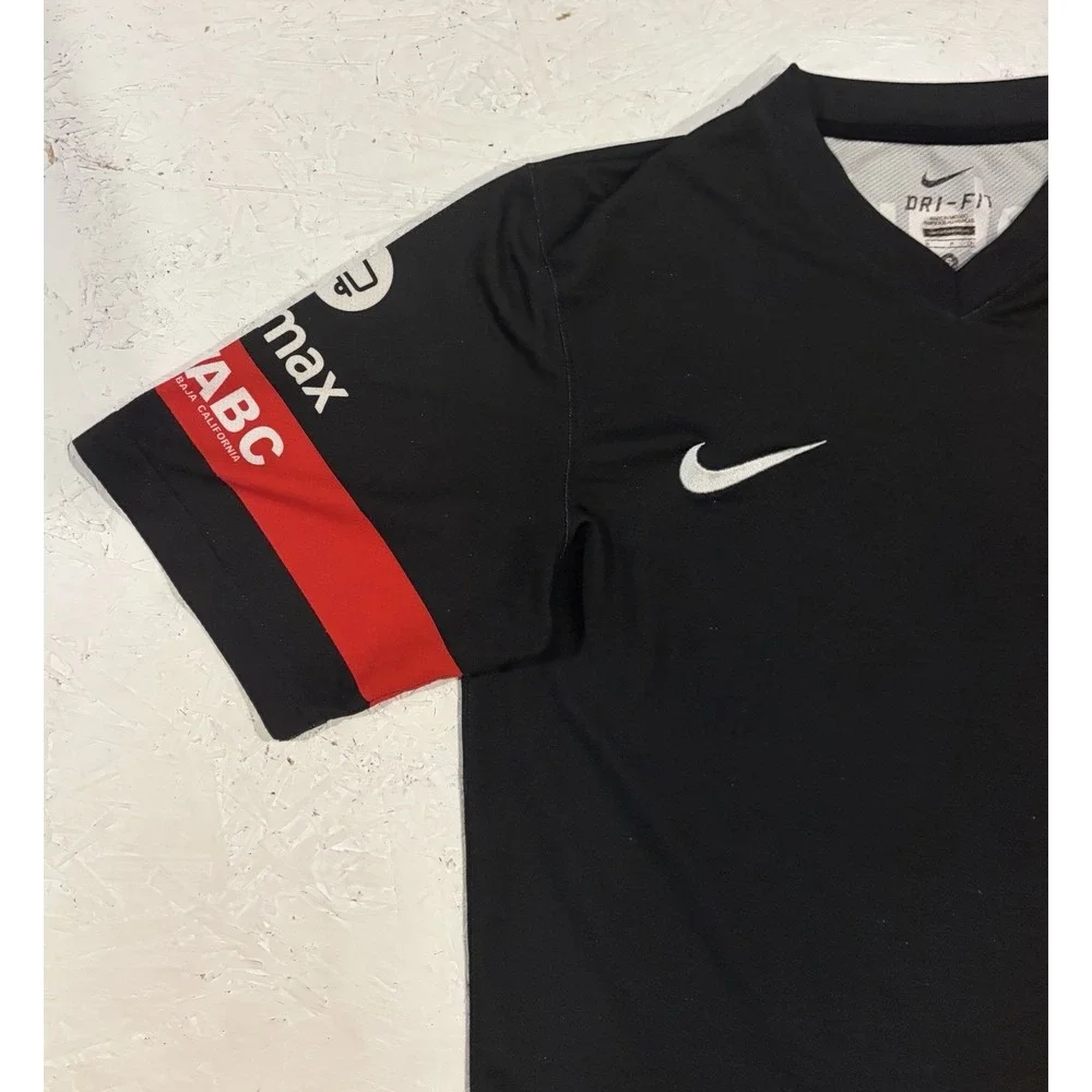 Nike Dri Fit Club Tijuana 2013-14 Soccer Jersey Black Red Mens Small S